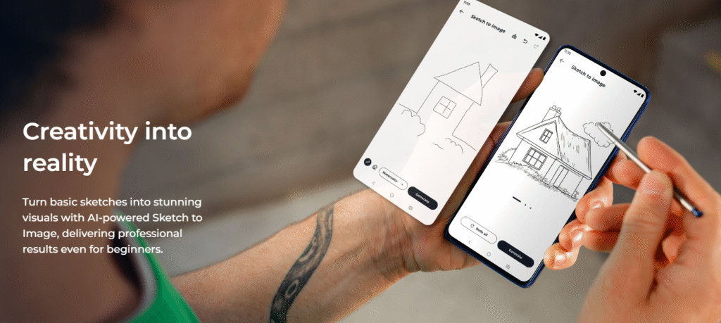 Moto Edge 60 Stylus AI Sketch to Image – Creative Tool for Designers & Artists