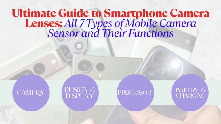 📸 Ultimate Guide to Smartphone Camera Lenses: Unlock All 7 Types of Mobile Camera Sensor and Their Functions for Photography Lovers! Check This out Now